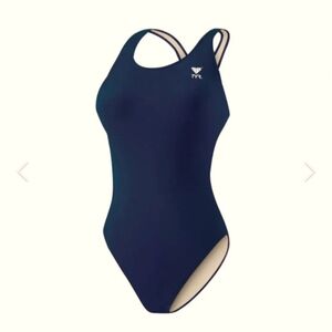 TYR Tyreco Xtralite Lycra Recycled Chlorine Resistant Womens Swimsuit Sz 32